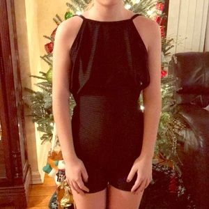 Black backless romper !